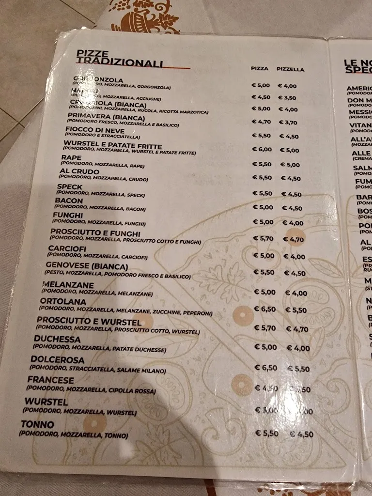 Menu_Pizzeria Antiche Mura Di Zaccaro Nicola_Palo del Colle_immagine_1