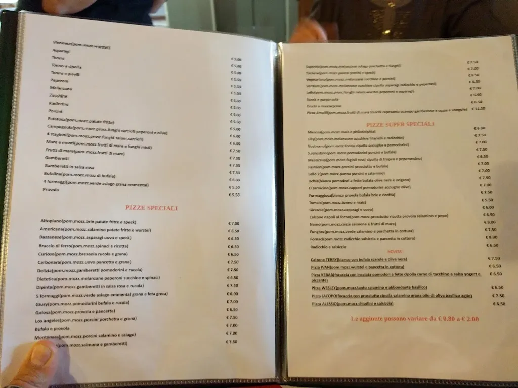 Menü_Le Fornaci da Lello_Costabissara_Bild_2