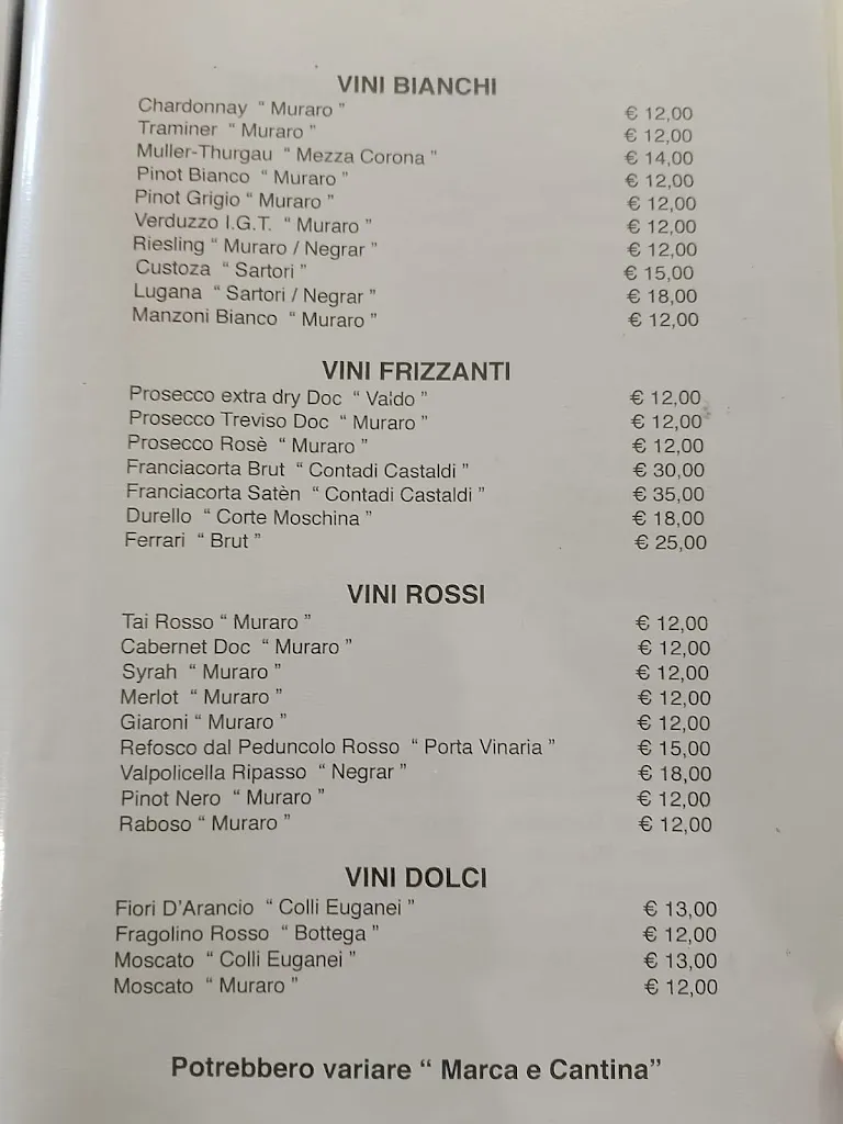 Menu_Trattoria Pizzeria Bellavista_Creazzo_image_1