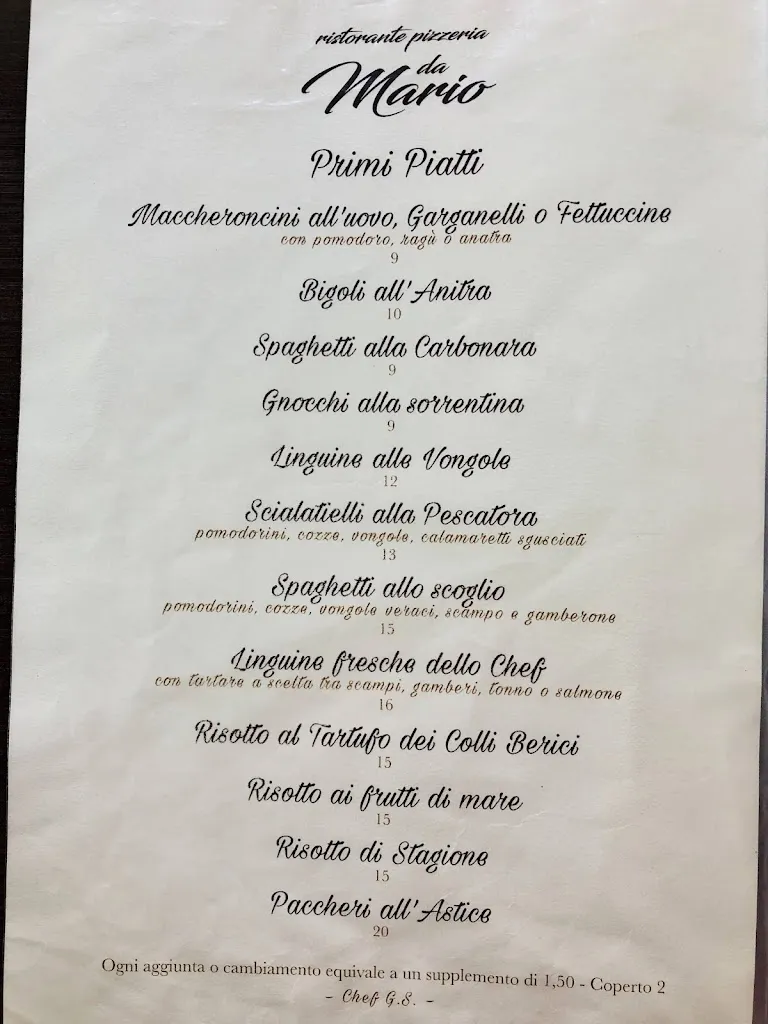 Menu_Ristorante Pizzeria da Mario_Creazzo_image_1