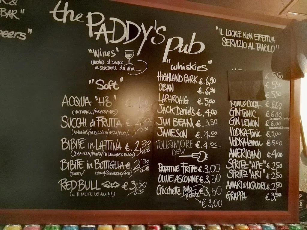 Menu_Birreria Paddy's Pub_Creazzo_immagine_3