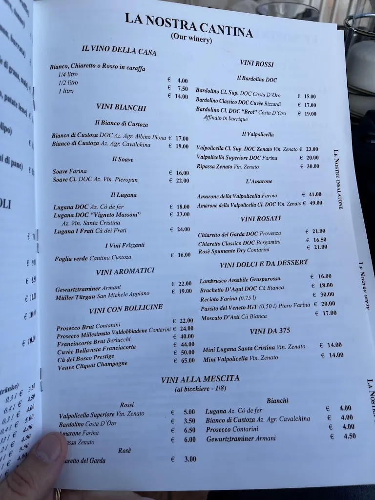 Menü_Ristorante Miralago Costermano_Costermano_Bild_3