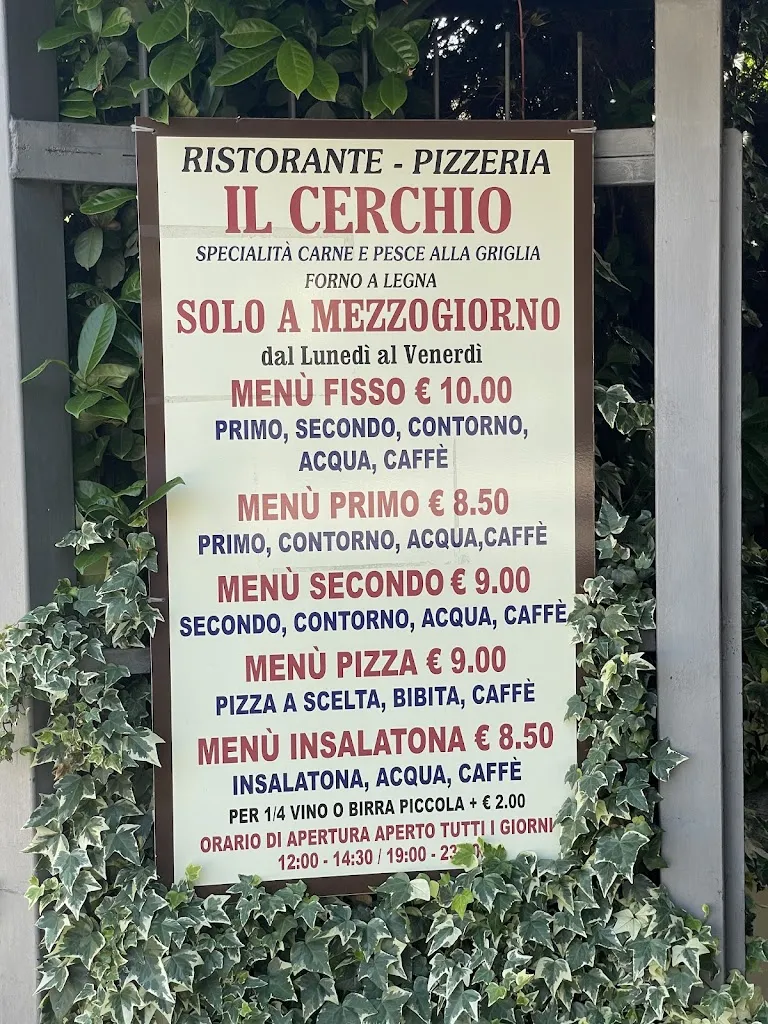 Menu_Pizzeria Ristorante Il Cerchio_Cerchio_immagine_2