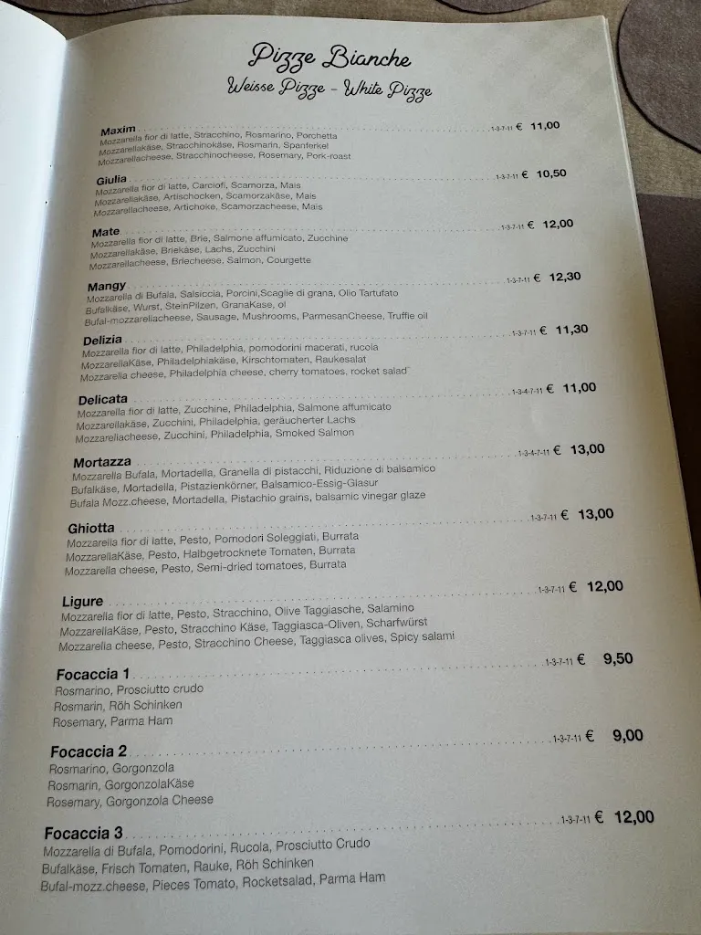 Menu_Ristorante Pizzeria 