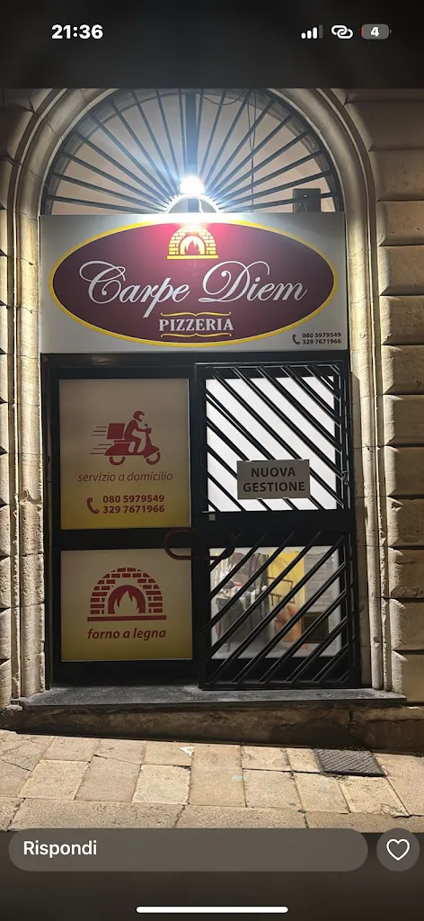Carpe diem Pizzeria restaurant in Palo del Colle