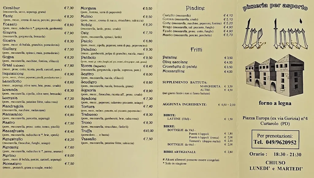 Menu_PIZZERIA TRE TORRI di Cavinato Dario & C._Curtarolo_image_3