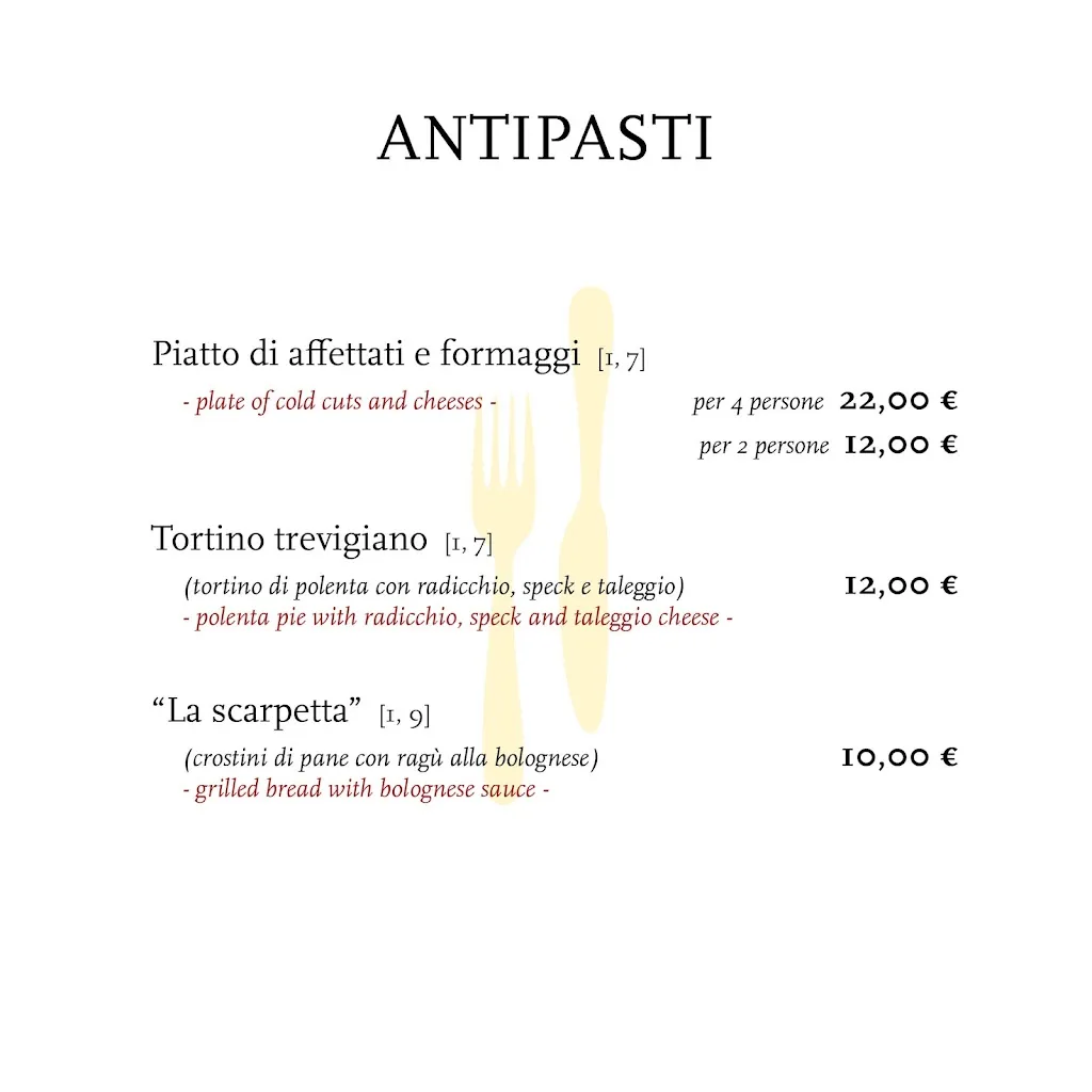 Menü_Ristorante Alla tana_Domegge di Cadore_Bild_3