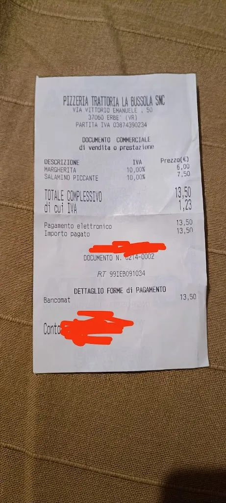 Bonny21 21_Pizzeria Trattoria La Bussola_Erbè_review