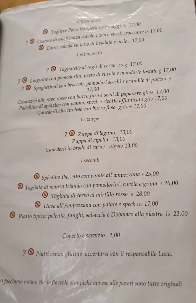 Menu_Restaurant Pizzeria Al Passetto_Cortina d'Ampezzo_image_1