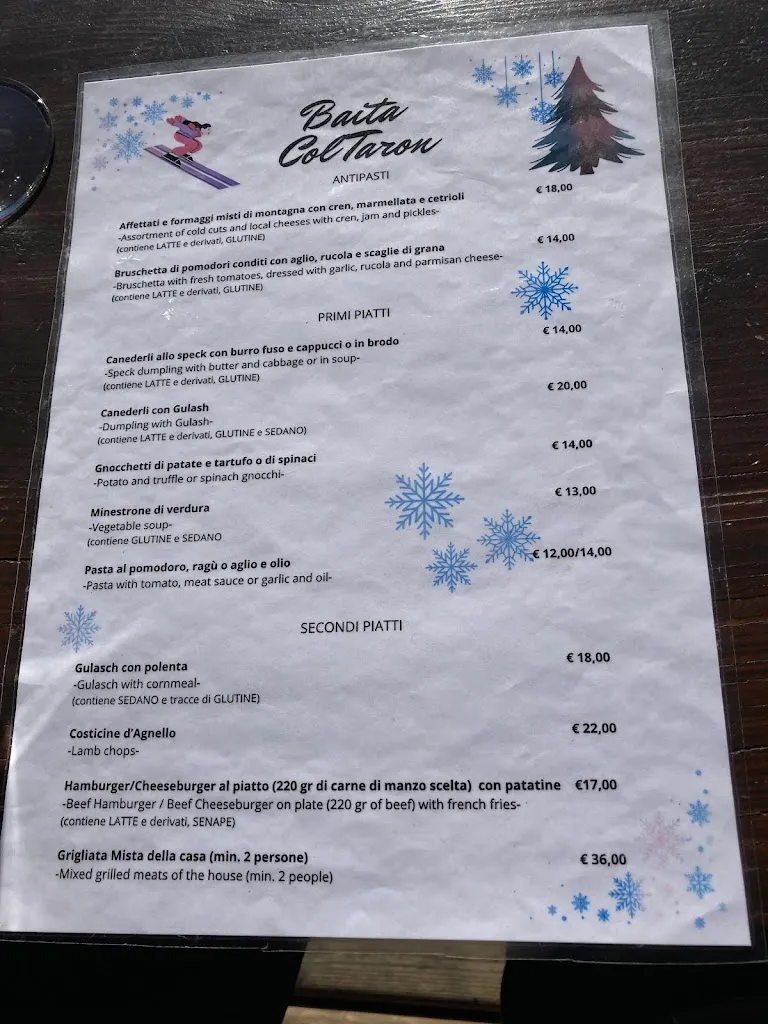 Menu_Col Taron_Cortina d'Ampezzo_image_1