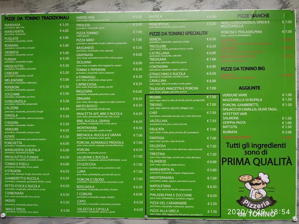 Menu_Pizzeria Da Velo_Fanzolo_image_1