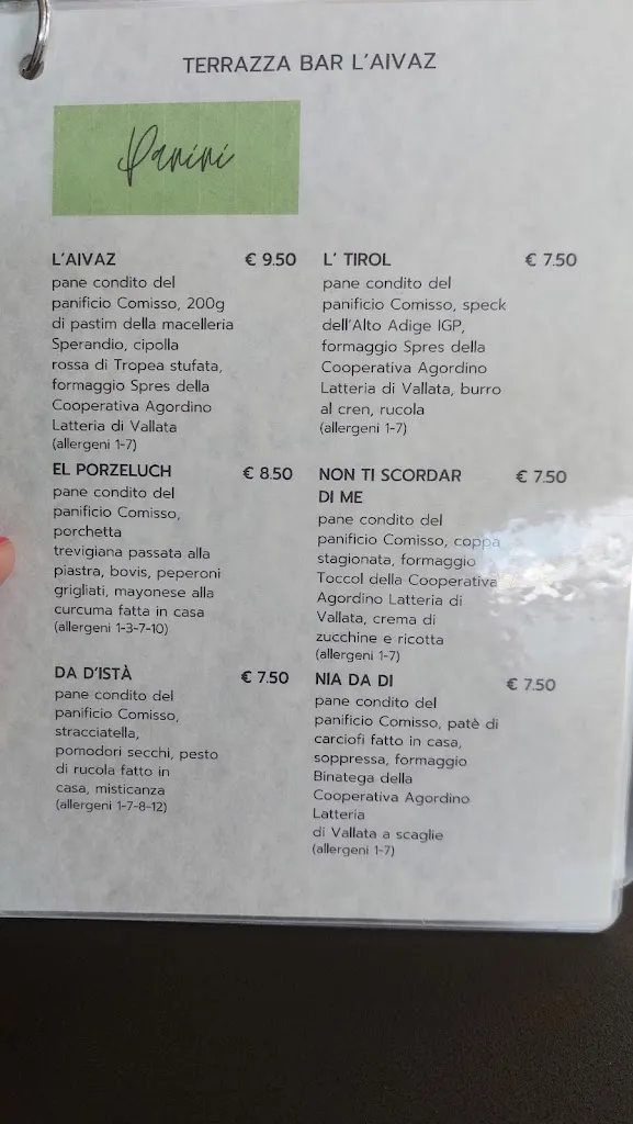 Menu_Terrazza-Bar L'Aivaz_Falcade Alto_image_4