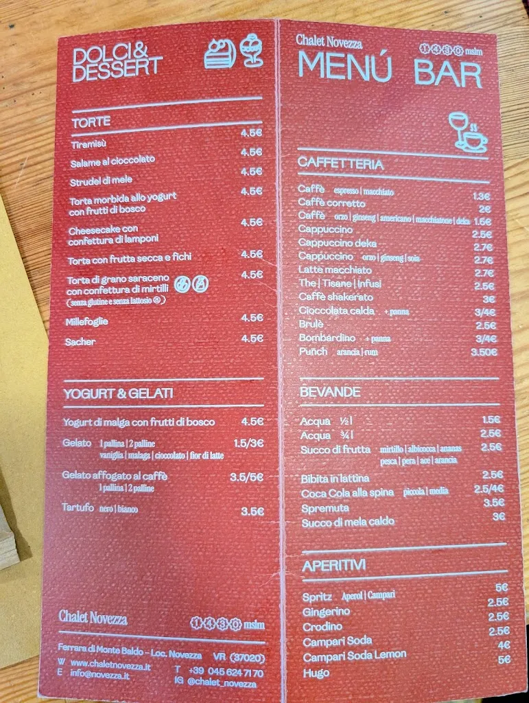 Menu_Chalet Novezza_Ferrara di Monte Baldo_immagine_2