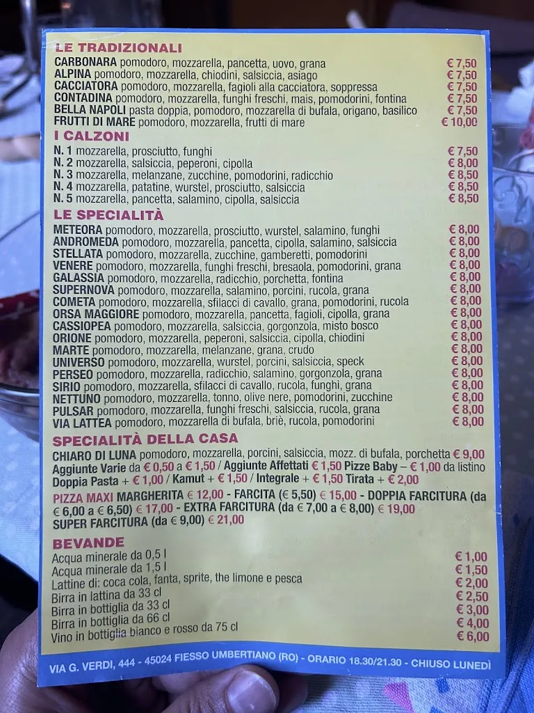 Menu_Pizzeria Chiaro di Luna_Fiesso Umbertiano_image_1