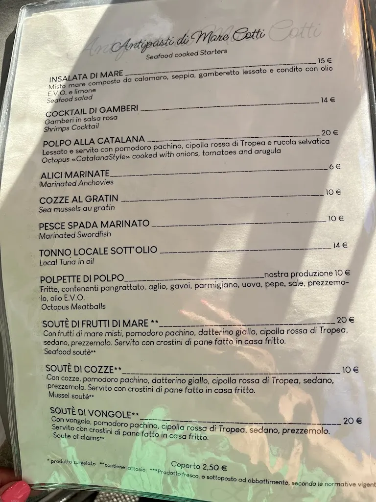 Menu_La Piovra da Anna Maria Ristorante_Porto Cesareo_image_3