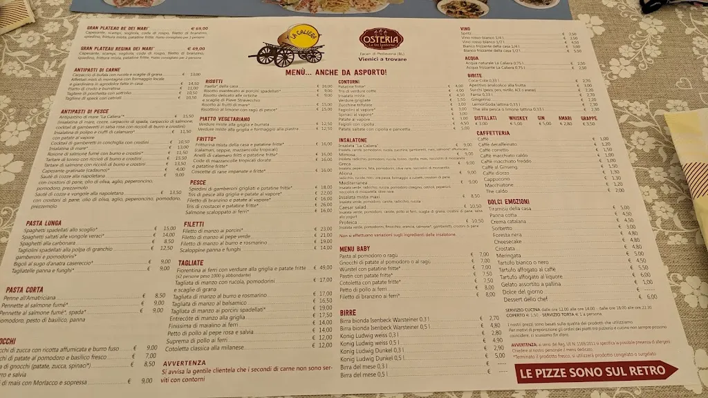 Menu_La Caliera Ristorante Pizzeria_Feltre_immagine_1