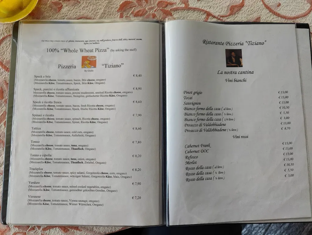 Menu_Ristorante Pizzeria Tiziano_Feltre_immagine_1