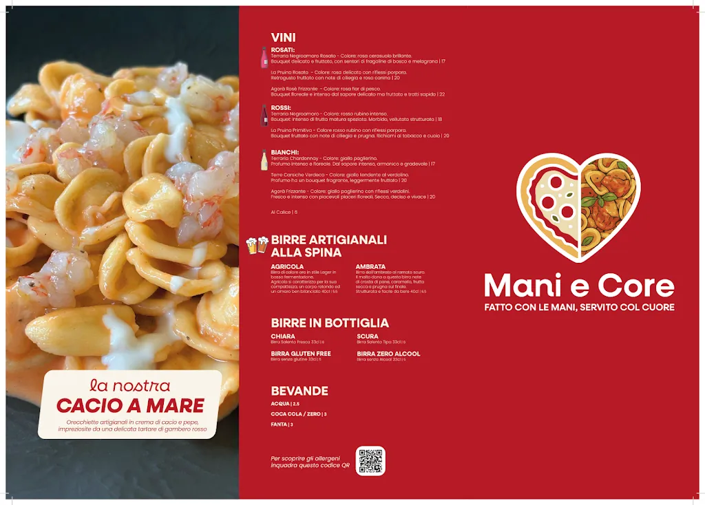 Menu_Mani e Core - Ristorante Pizzeria Porto Cesareo_Porto Cesareo_image_2