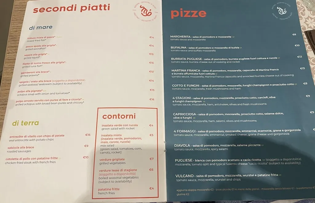 Menu_Meeting Trattoria Pizzeria_Porto Cesareo_image_4
