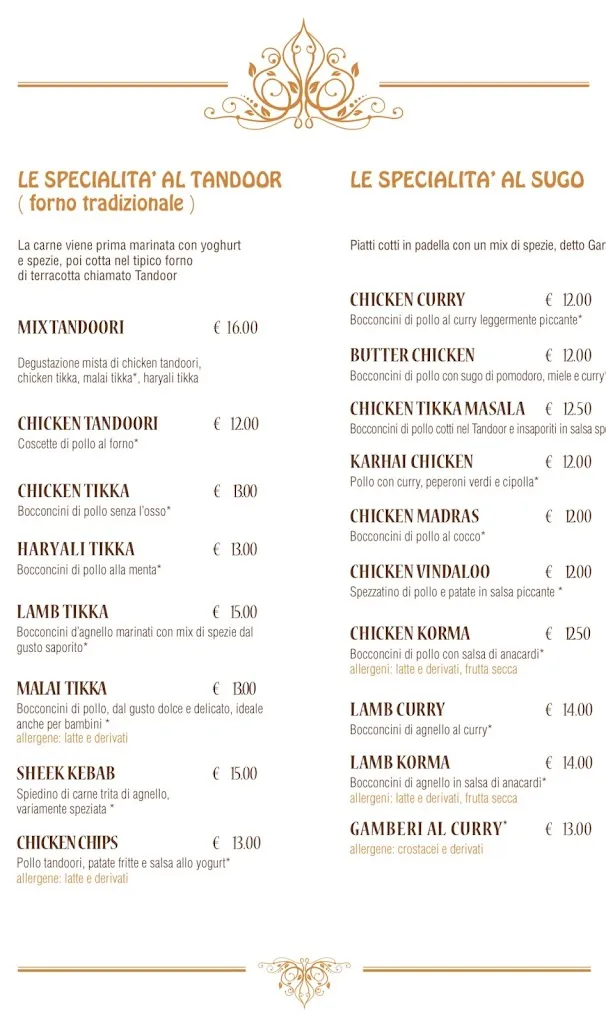 Menu_La Curcuma Ristorante Indiano_Fossalta di Portogruaro_image_2