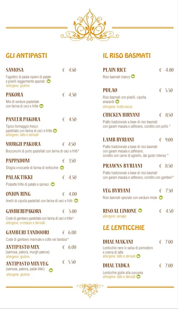 Menu_La Curcuma Ristorante Indiano_Fossalta di Portogruaro_image_3