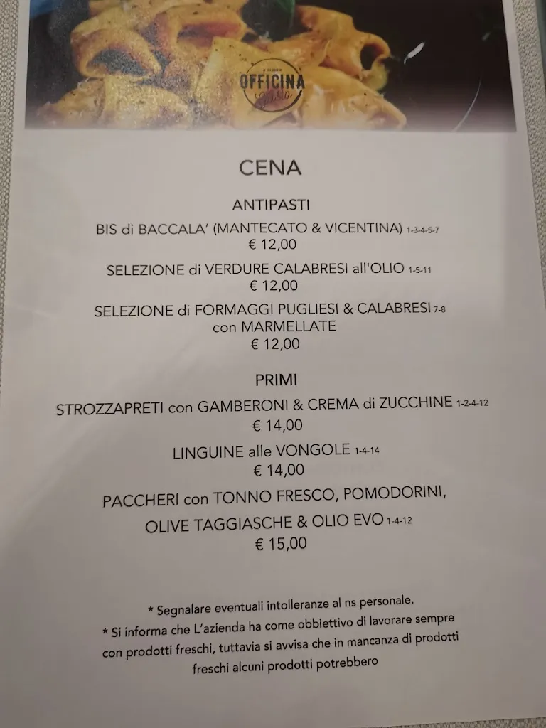 Menu_Officina del Gusto Italia_Fossò_image_1