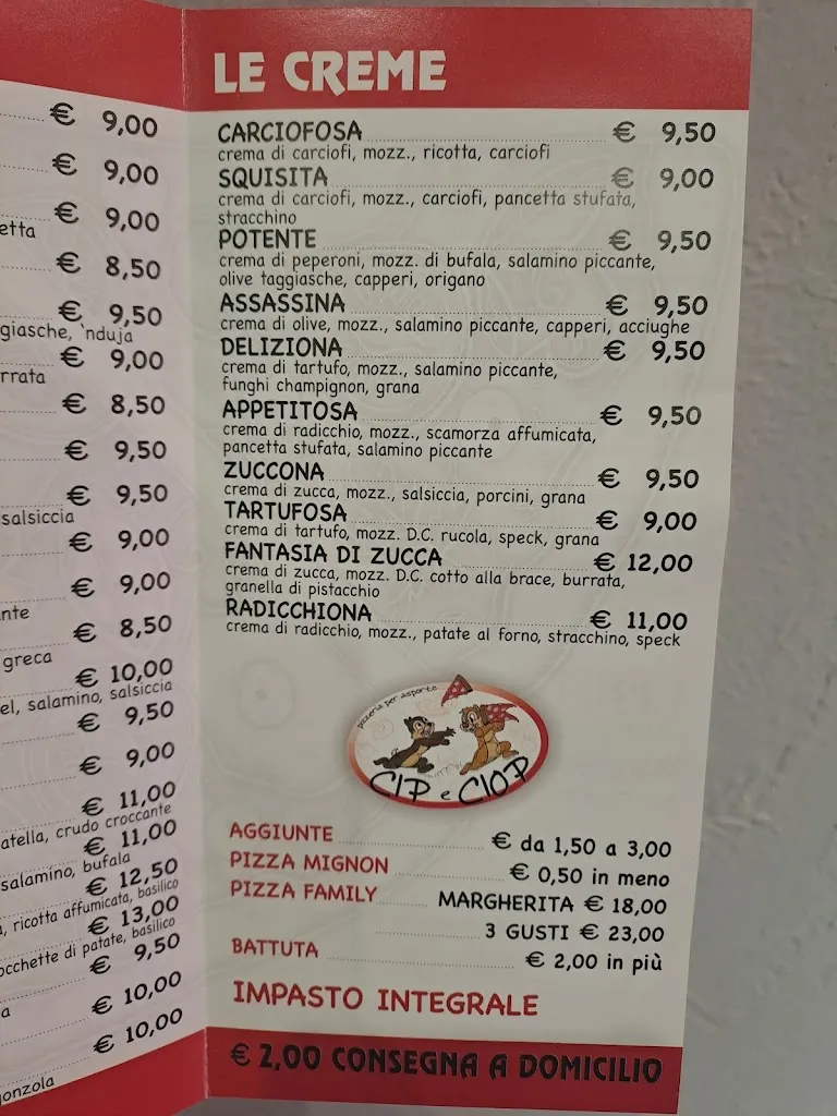 Menu_Pizzeria cip & ciop_Fossò_image_4
