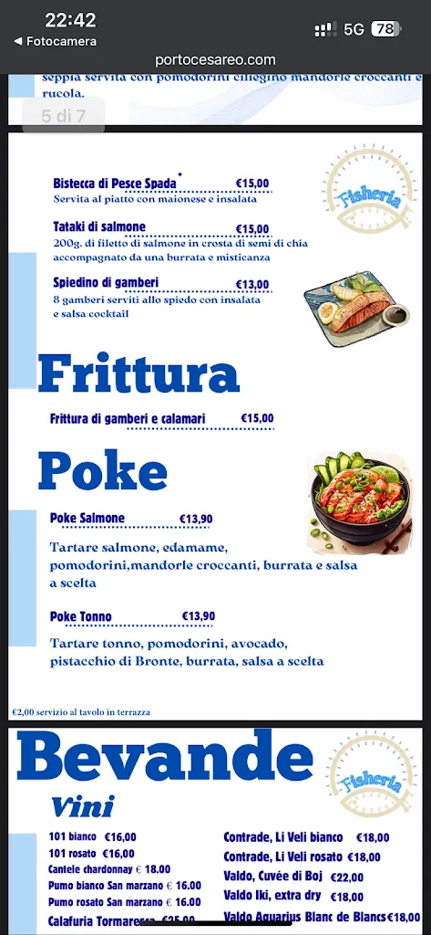 Menu_Fisheria_Porto Cesareo_image_3