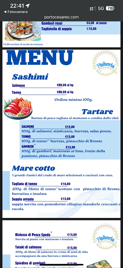 Menu_Fisheria_Porto Cesareo_image_4