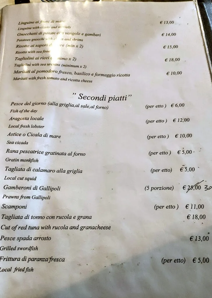 Menu_Ristorante Cosimino_Porto Cesareo_immagine_2