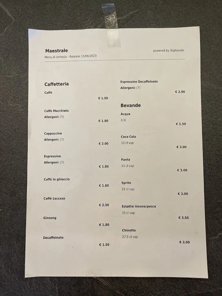 Menu_Maestrale Bistrot_Porto Cesareo_image_1