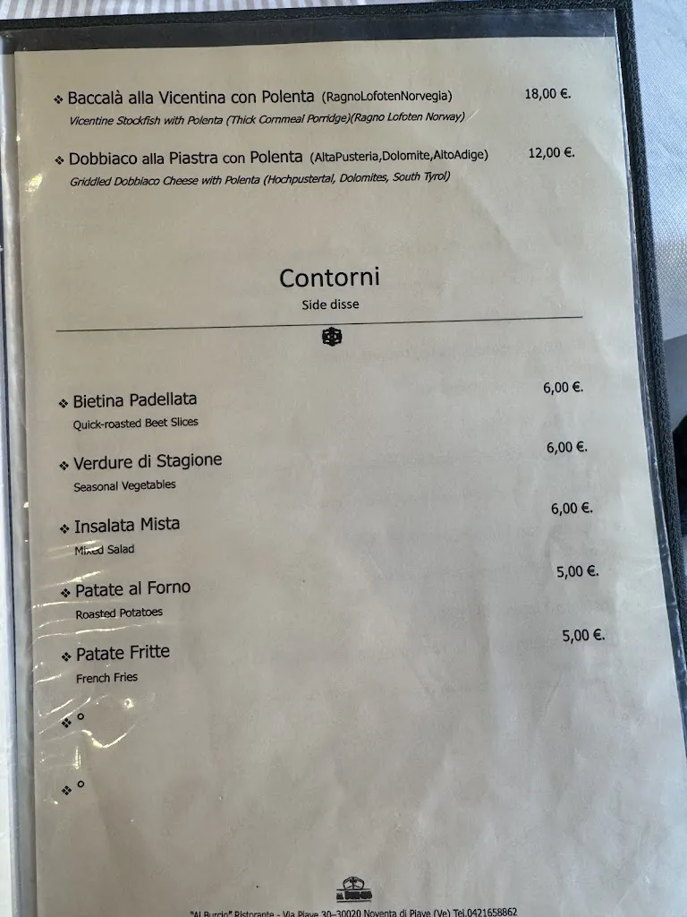 Menu_Ristorante al Burcio_Fossalta di Piave_image_4