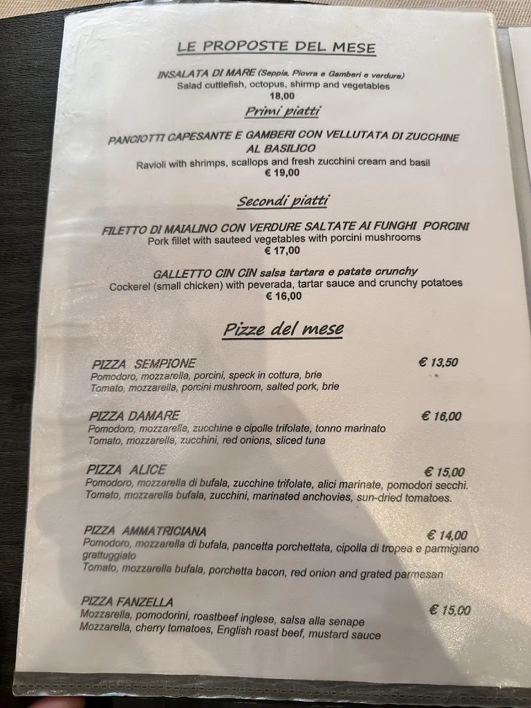 Menu_Pizzeria Ristorante Cin Cin_Fossalta di Piave_image_1