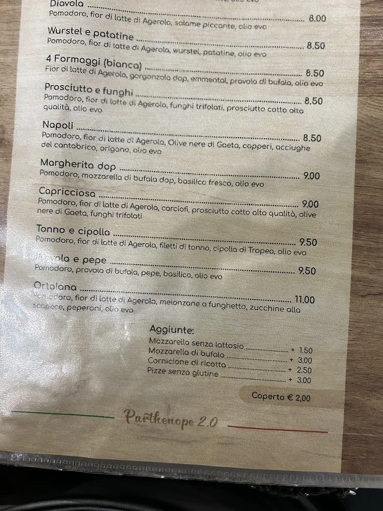 Menu_Pizzeria Parthenope 2.0_Porto Cesareo_image_1