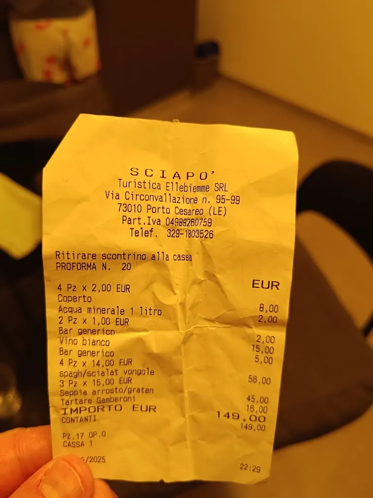 Francesco Dimola_Ristorante Sciapò_Porto Cesareo_review