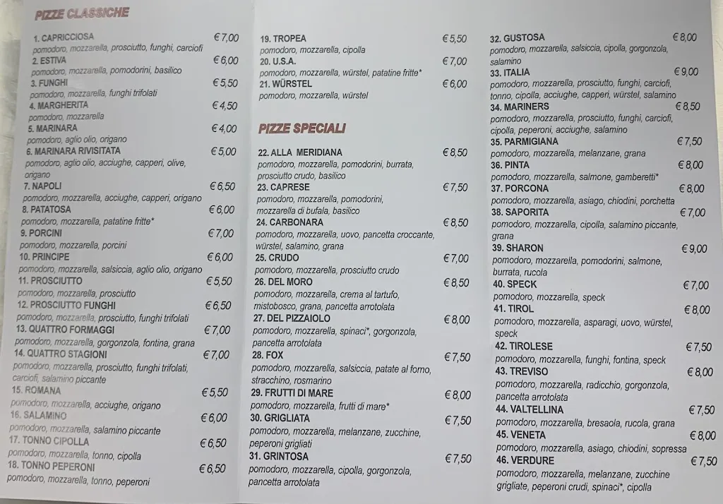 Menu_Pizzeria Alla Meridiana_Gambellara_image_1