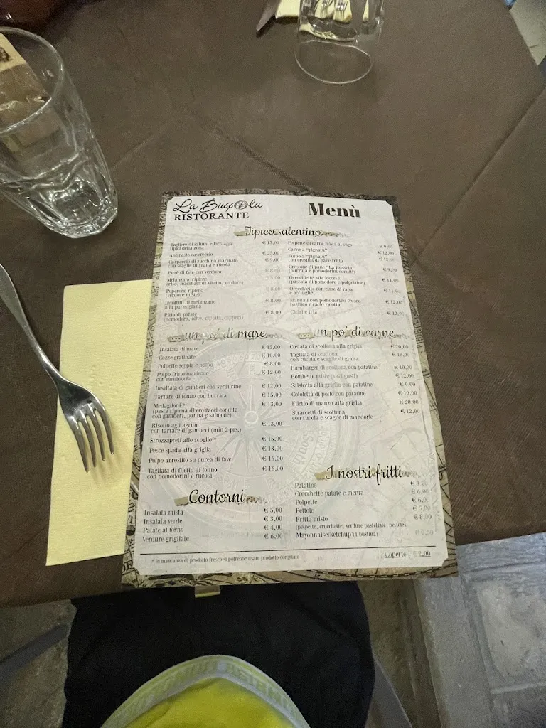 Menu_La Bussola_Porto Cesareo_image_1