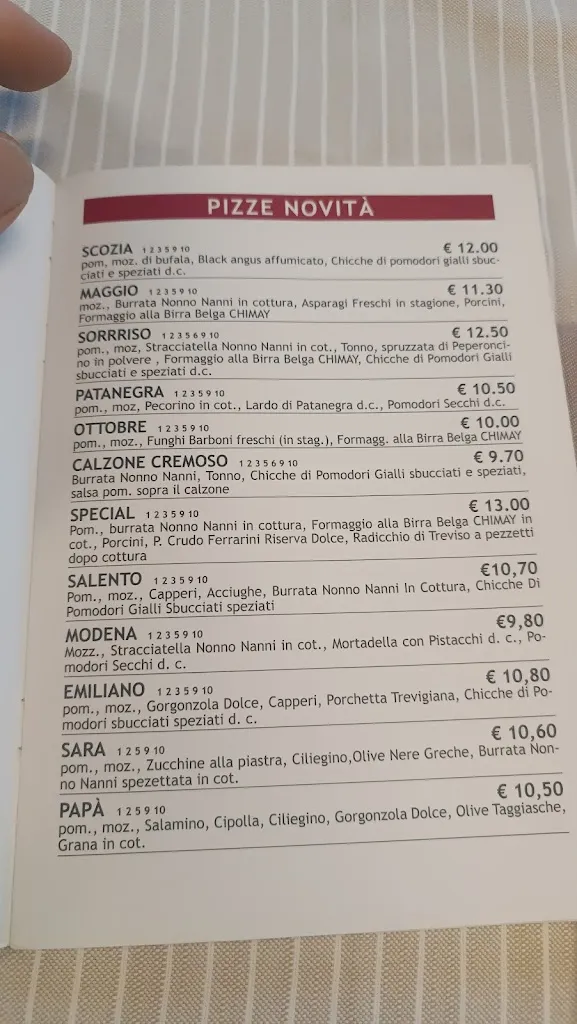 Menu_Pizzeria CHARLOT s.a.s. di Zappalorto Ezio & C_Giavera del Montello_immagine_1