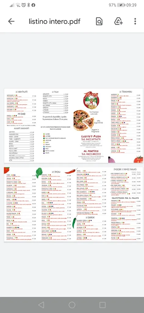 Menu_Pizzeria Al Portico_Giavera del Montello_image_3