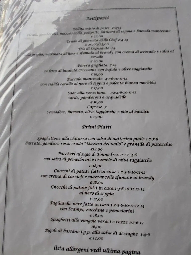 Menü_Trattoria Altanella_Giudecca_Bild_2