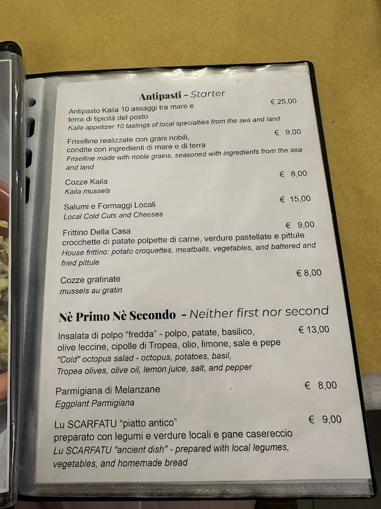 Menu_Kaila Bistró_Porto Cesareo_image_4