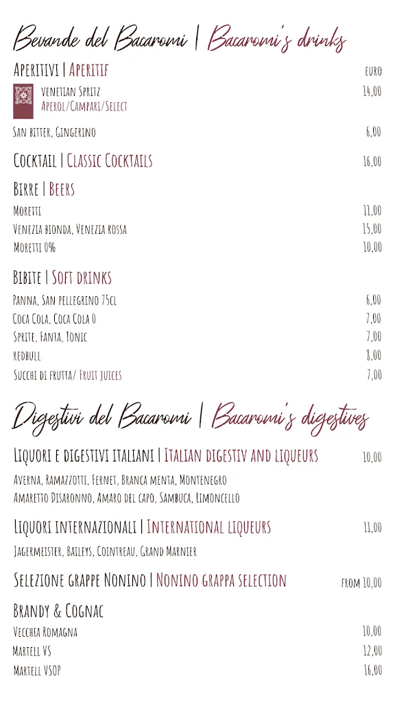 Menu_Bacaromi Restaurant_Giudecca_image_3