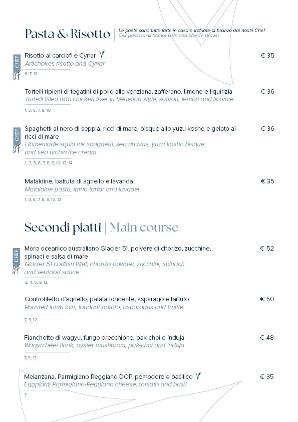Menu_Aromi Restaurant_Giudecca_image_1