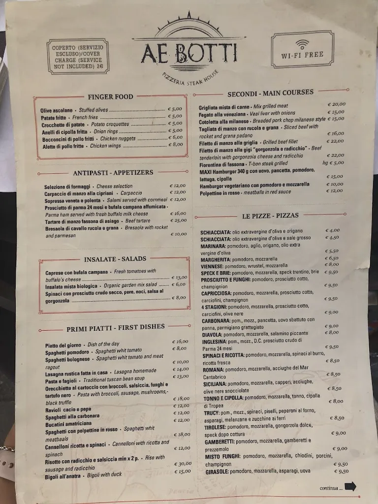 Menu_Pizzeria Le Botti_Giudecca_image_3