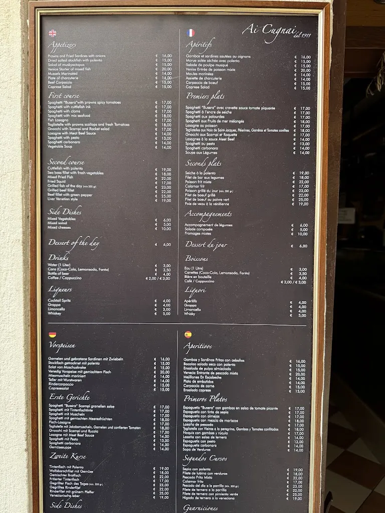 Menu_Trattoria ai Cugnai dal 1911_Giudecca_immagine_2