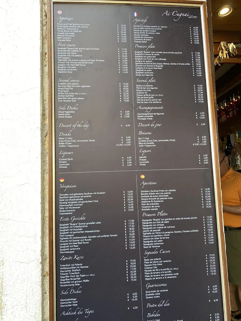 Menu_Trattoria ai Cugnai dal 1911_Giudecca_immagine_3