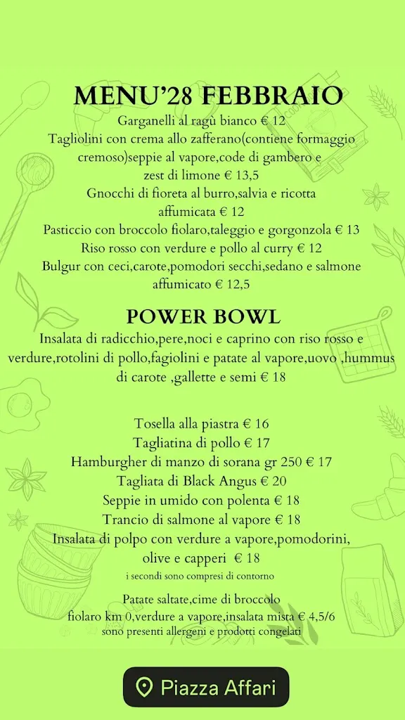 Menu_Bar Piazza Affari Caffe' Cucina_Giavenale_immagine_4