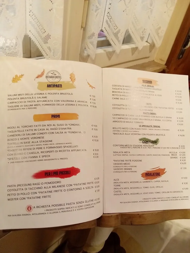 Menu_Ostaria Trattoria Castel_Grezzana_image_1