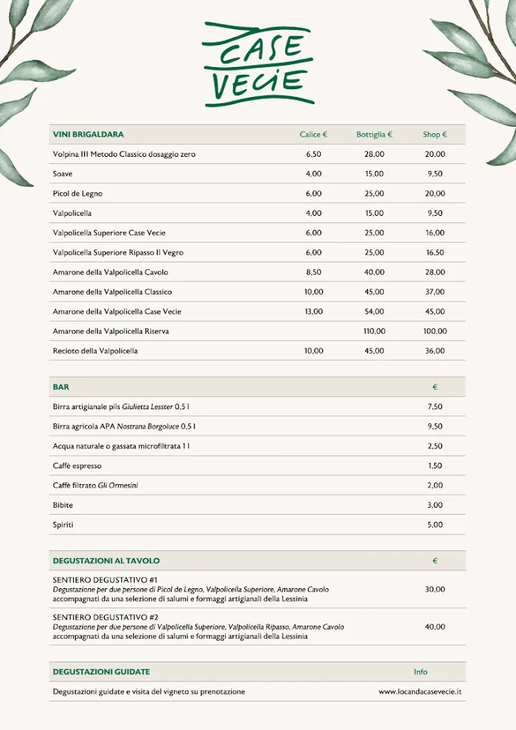 Menu_Agriturismo Locanda Case Vecie_Grezzana_image_1
