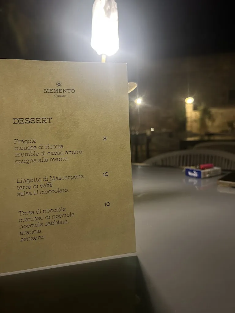 Menu_Memento Restaurant_Presicce_immagine_1